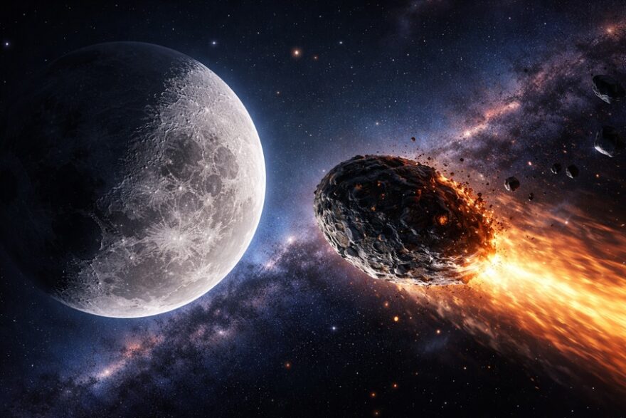 Moon asteroid